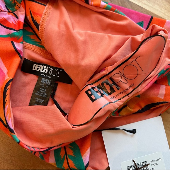 NWT Beach Riot Bikini Set Palm Beach High Waist - Picture 4 of 5